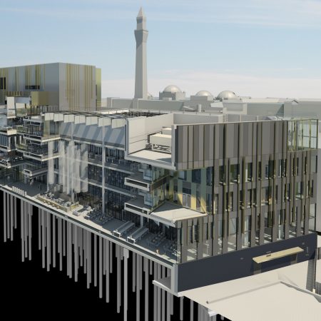 University of Birmingham Library Concept BIM model 3d Visualisation